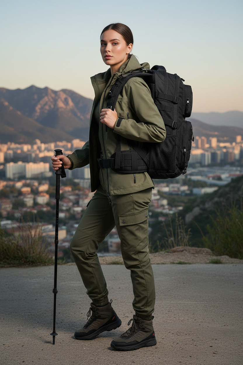 Lifestyle - Mochila Táctica Negra GENGAUCHO 45L