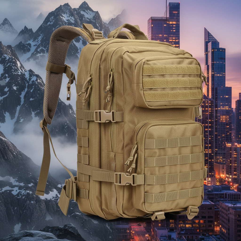 Mochila Táctica 45L color coyote tan